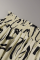 White Street Print Patchwork Off the Shoulder Cake Skirt Dresses