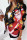 Black Red Casual Print Cardigan Turn-back Collar Outerwear