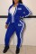 Black Casual Print Letter Zipper Collar Long Sleeve Two Pieces
