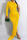 Yellow Sexy Solid Patchwork Fold Oblique Collar Long Dress Dresses