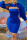 Blue Sexy Solid Bandage Hollowed Out Patchwork Hooded Collar Pencil Skirt Dresses