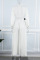 Red Casual Elegant Solid Patchwork Buttons Fold With Belt Turndown Collar Straight Jumpsuits