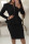 Black Casual Solid Patchwork Flounce Zipper Collar Long Sleeve Two Pieces