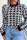 Black Casual Patchwork O Neck Tops