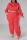 Pink Casual Solid Patchwork Zipper Collar Plus Size Two Pieces