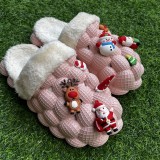 Pink Casual Living Patchwork Round Keep Warm Out Door Shoes