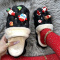 Apricot Casual Living Patchwork Round Keep Warm Out Door Shoes