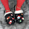 Black Casual Living Patchwork Round Keep Warm Out Door Shoes