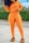 Orange Casual Solid Patchwork Zipper Collar Long Sleeve Two Pieces (With Mask)