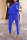 Deep Blue Casual Print Patchwork Zipper Plus Size Two Pieces
