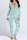 Light Green Casual Print Patchwork Buckle V Neck Skinny Jumpsuits