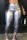 Silver Casual Solid Patchwork Skinny Mid Waist Conventional Solid Color Bottoms