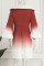 Red Elegant Print Patchwork Feathers Off the Shoulder One Step Skirt Dresses