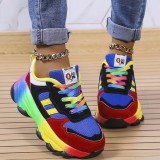 Blue Casual Patchwork Round Comfortable Sport Shoes