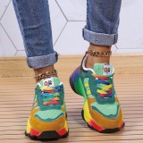 Blue Casual Patchwork Round Comfortable Sport Shoes