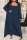 Deep Blue Fashion Casual Solid Patchwork Square Collar Plus Size Three Pieces