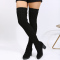 Black Casual Patchwork Solid Color Keep Warm Comfortable Shoes (Heel 8CM High)