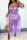 Purple Sexy Solid Sequins Patchwork See-through Spaghetti Strap Sling Dress Dresses