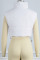 Yellow Casual Solid Patchwork Zipper Turtleneck Outerwear