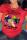 Red Casual Daily Lips Printed Patchwork Letter O Neck T-Shirts