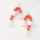 Orange Casual Daily Party Patchwork Tassel Earrings