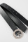 Black Elegant Solid Patchwork With Belt Half A Turtleneck Straight Jumpsuits