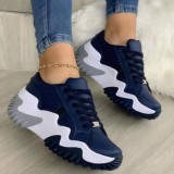 White Casual Sportswear Daily Patchwork Contrast Round Keep Warm Comfortable Shoes