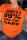 Orange Daily Simplicity Print Letter O Neck T-Shirts
