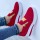 Red Casual Sportswear Patchwork Round Comfortable Shoes