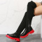 Red Casual Patchwork Solid Color Round Keep Warm Comfortable Shoes