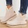 Cream White Casual Patchwork Solid Color Keep Warm Comfortable Shoes