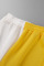 Yellow Casual Street Solid Patchwork Pocket Zipper Collar Long Sleeve Two Pieces