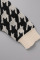 Black Casual Patchwork O Neck Tops