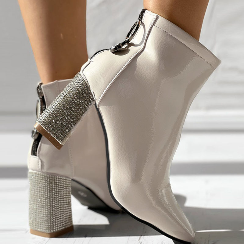 Casual Patchwork Contrast Pointed Out Door Shoes (Heel Height 4.52in) main image 0