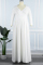 Blue Casual Solid Patchwork V Neck Long Sleeve Plus Size Dresses