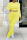 Yellow Casual Sportswear Solid Patchwork Fold O Neck Long Sleeve Two Pieces