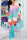 Blue Street Striped Patchwork Cardigan Collar Tops