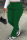 Dark Green Street Solid Draw String Plus Size