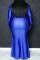 Burgundy Sexy Formal Solid Patchwork V Neck Long Sleeve Plus Size Dresses