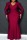 Burgundy Sexy Formal Solid Patchwork V Neck Long Sleeve Plus Size Dresses