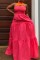 Pale Red Sexy Casual Solid Hollowed Out Patchwork Contrast Turtleneck Sleeveless Dress Dresses
