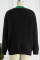 Red Casual Solid Patchwork Cardigan Collar Outerwear
