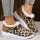 Brown Casual Patchwork Printing Round Keep Warm Comfortable Flats Shoes