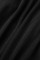 Black Casual Solid Patchwork Zipper Collar Plus Size Two Pieces