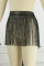 Colour Sexy Solid Patchwork Sequined Hot Drill High Waist Straight Solid Color Bottoms