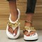 White Casual Patchwork Solid Color Round Comfortable Shoes