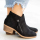 Black Casual Patchwork Solid Color Pointed Comfortable Shoes (Heel Height 1.57in)