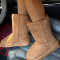 Coffee Casual Patchwork Solid Color Round Keep Warm Comfortable Shoes