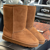 Coffee Casual Patchwork Solid Color Round Keep Warm Comfortable Shoes