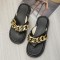 Black Casual Patchwork Solid Color Round Comfortable Shoes